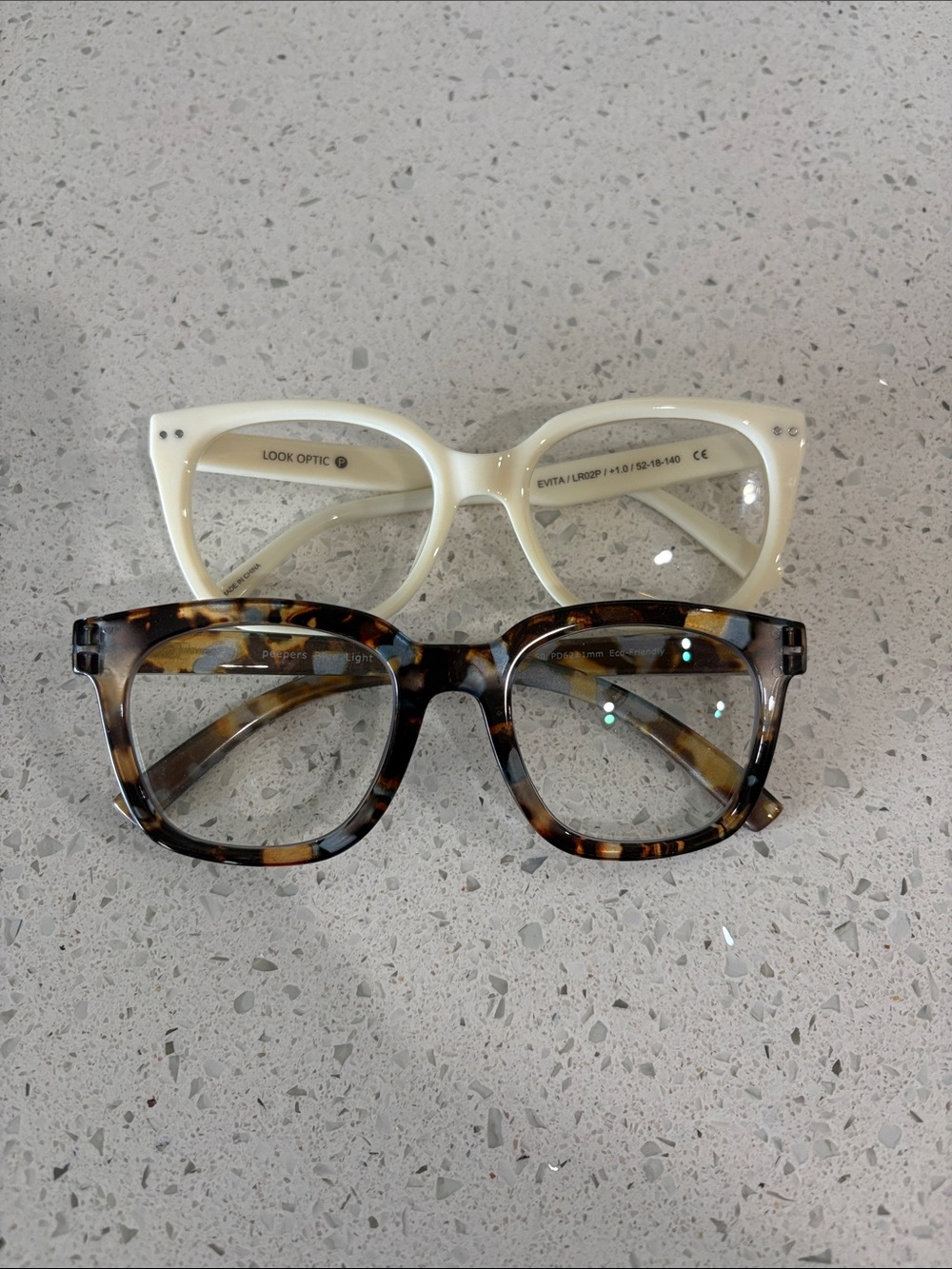 Look optic evita 1.0 and peepers progressive 1.50